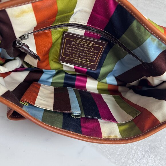 Vintage Brown Leather Saddle Shoulder Bag by Coach - Picture 9 of 11